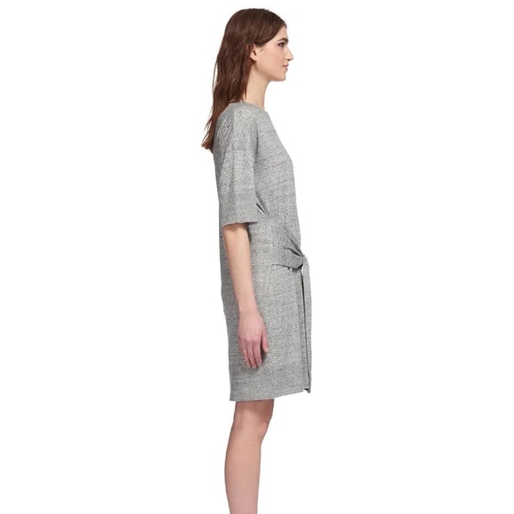 Whistles Milla Tie-Waist Dress in Gray - Picture 4 of 11